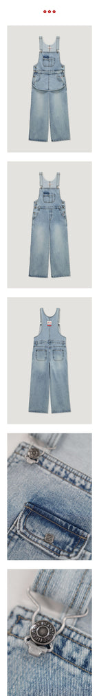 HEEARI HEEARI Denim Overalls Light Blue