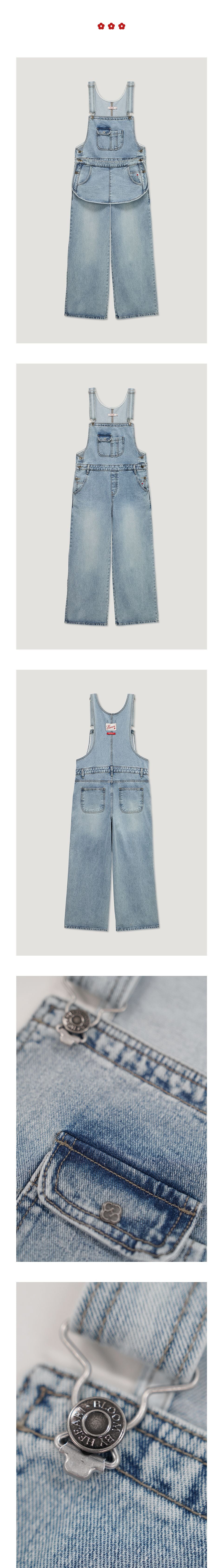 HEEARI HEEARI Denim Overalls Light Blue