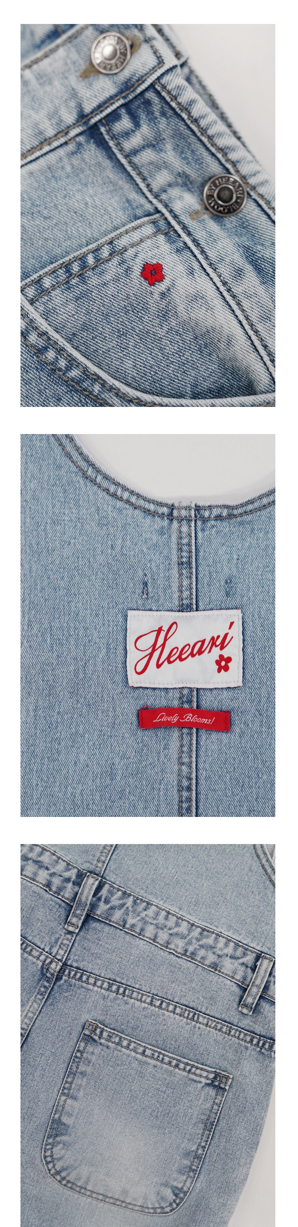 HEEARI HEEARI Denim Overalls Light Blue
