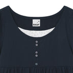 bauf Shirring flare t-shirt [navy]