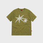 S'EST Star Orbit Applique T-shirts Olive