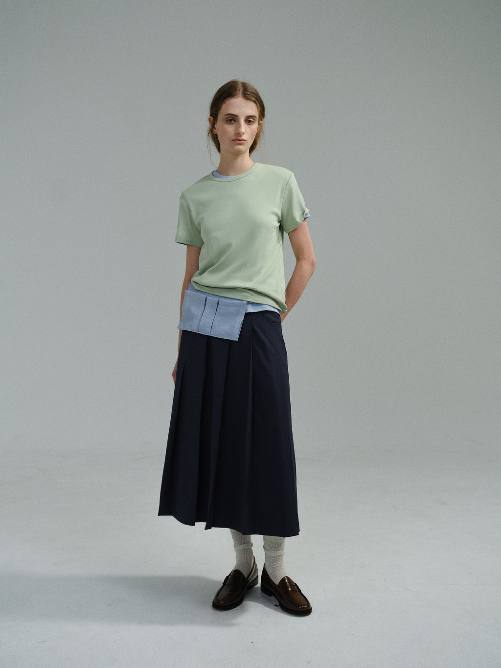 AUBOUR core t-shirt (sage green)