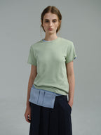 AUBOUR core t-shirt (sage green)