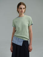 AUBOUR core t-shirt (sage green)