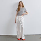 FRIVER07 Cotton eyelet crop t-shirt [FRSP07TS11]_Gray