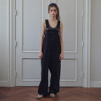 CITTA CITTA Laid-Back Oversized Overalls (Black)