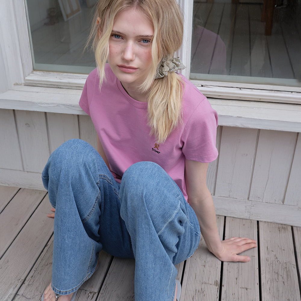 FRIVER07 Mini pretzel logo t-shirt [FRSP08TS15]_Pink