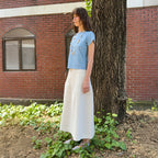 DIAGONAL DAMAGED WASH TEE (blue)