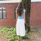 DIAGONAL DAMAGED WASH TEE (blue)