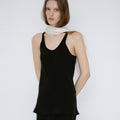 MONOHA Silky Bias Sleeveless (Light Beige / Dark Gray / Brown / Black)