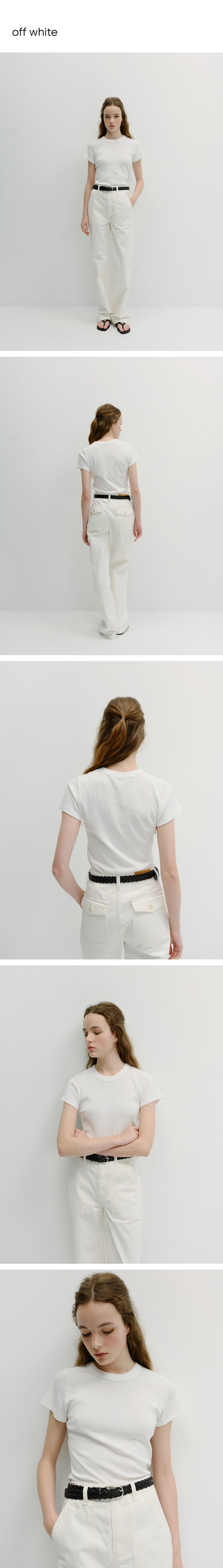 BLANK03 organic cotton rib t-shirt (5colors)
