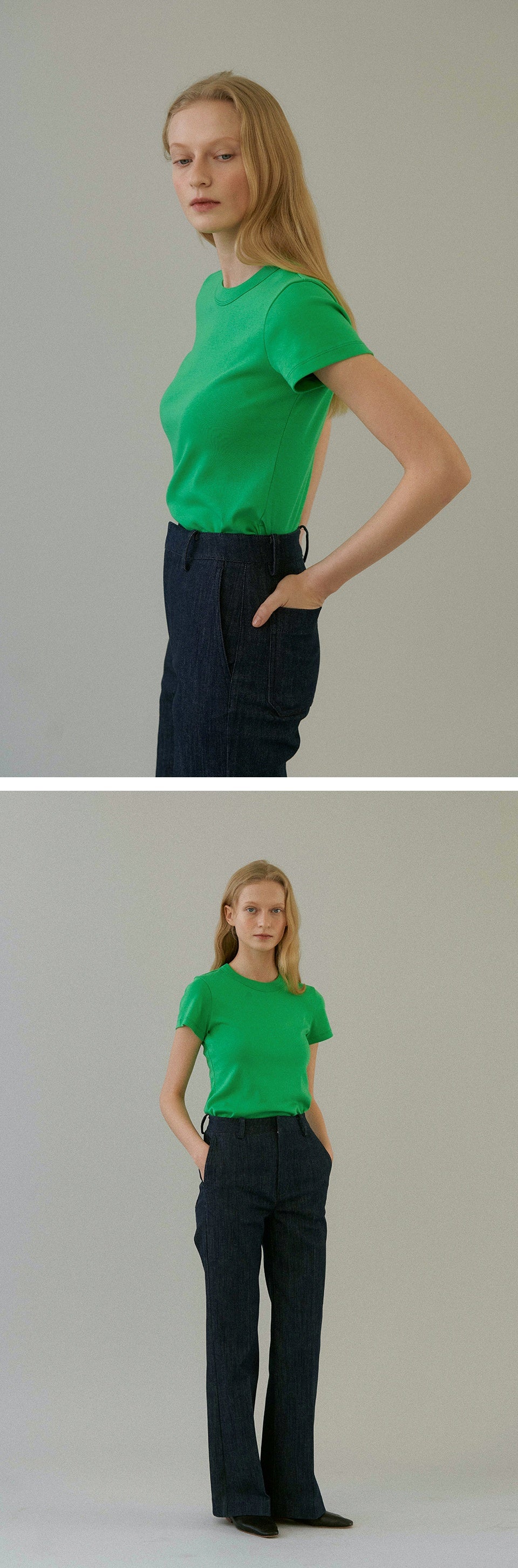 BLANK03 organic cotton rib t-shirt (5colors)