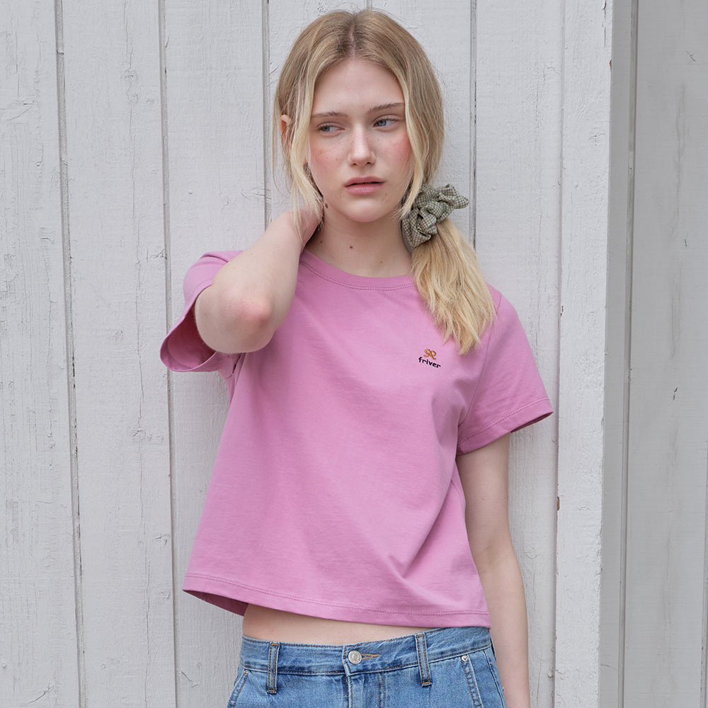 FRIVER07 Mini pretzel logo t-shirt [FRSP08TS15]_Pink