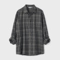 partimento Slate Check Roll Up Shirts Black