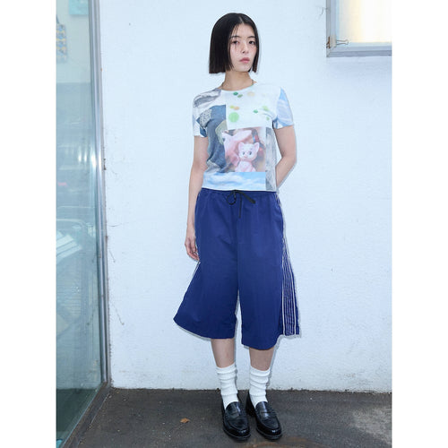 SAND SOUND (WOMEN) Photo tee light blue_MS6542A90Q