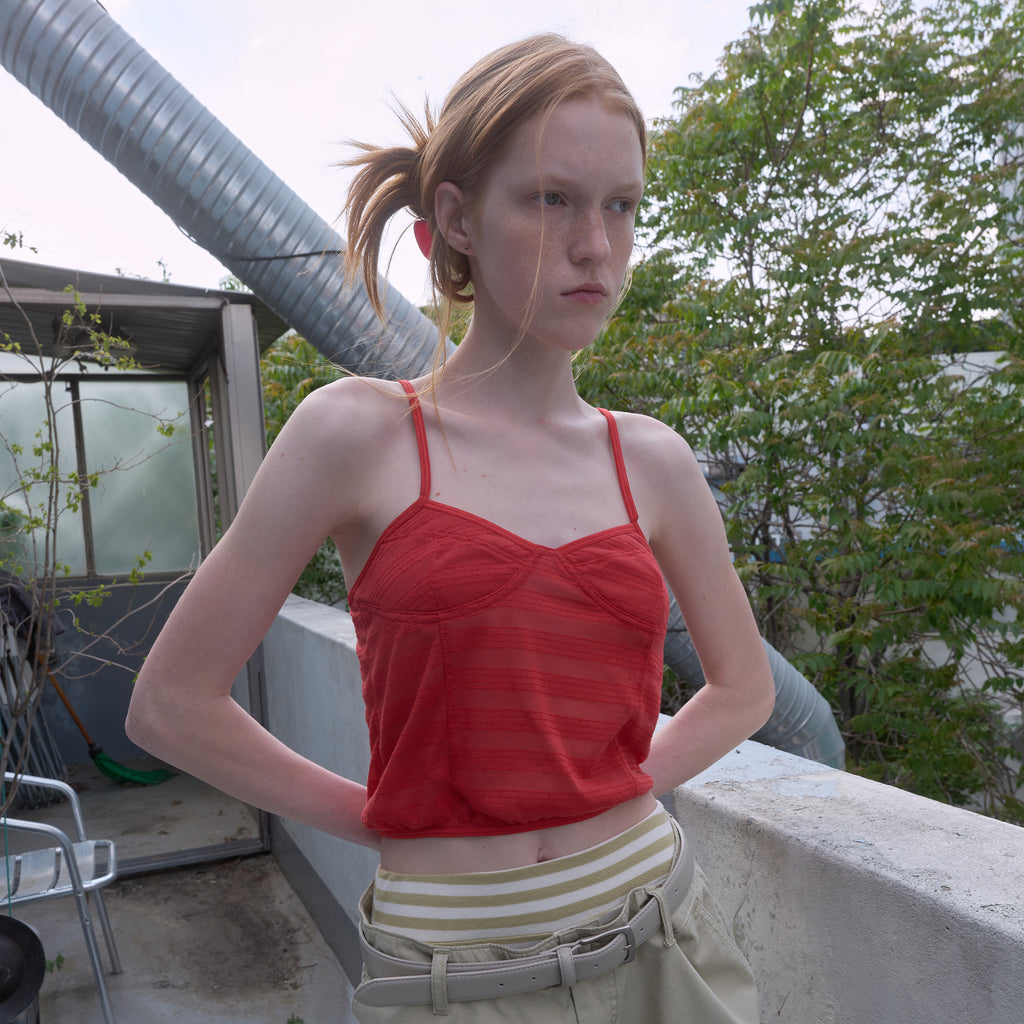 NOCONTENT 343. Dart Camisole _ Red