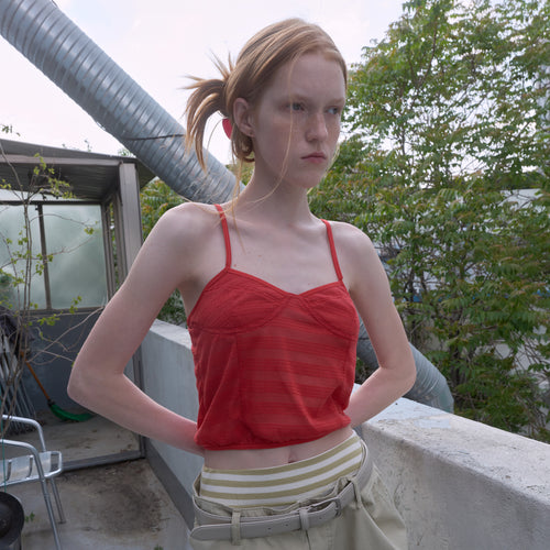 NOCONTENT 343. Dart Camisole _ Red