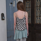 FUN FROM FUN [6th Reorder] Polka Top (Grey)