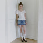 MICANE Mellow frill blouse
