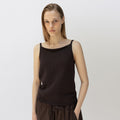 RRACE Hanji Sleeveless Top_Brown