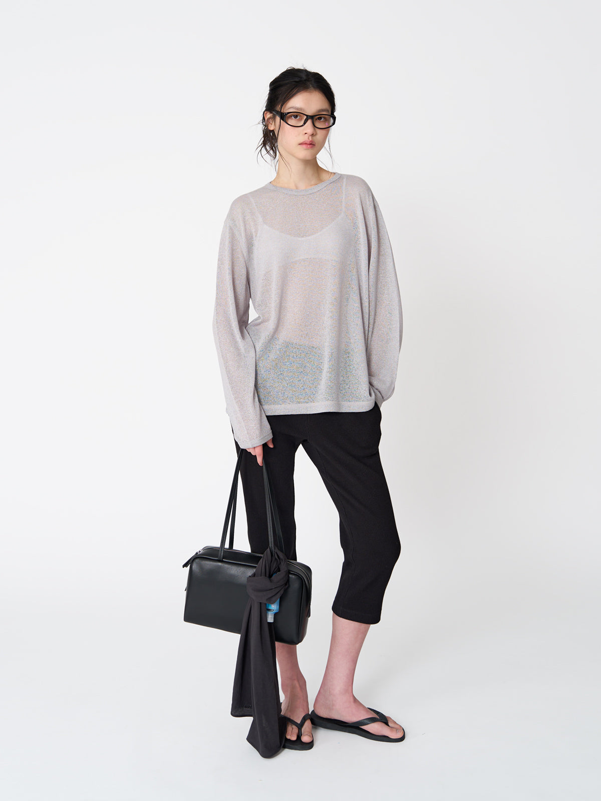 Tekto Hope linen sweatshirt_Ash grey