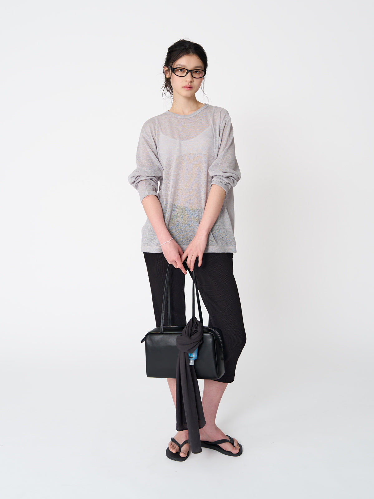 Tekto Hope linen sweatshirt_Ash grey