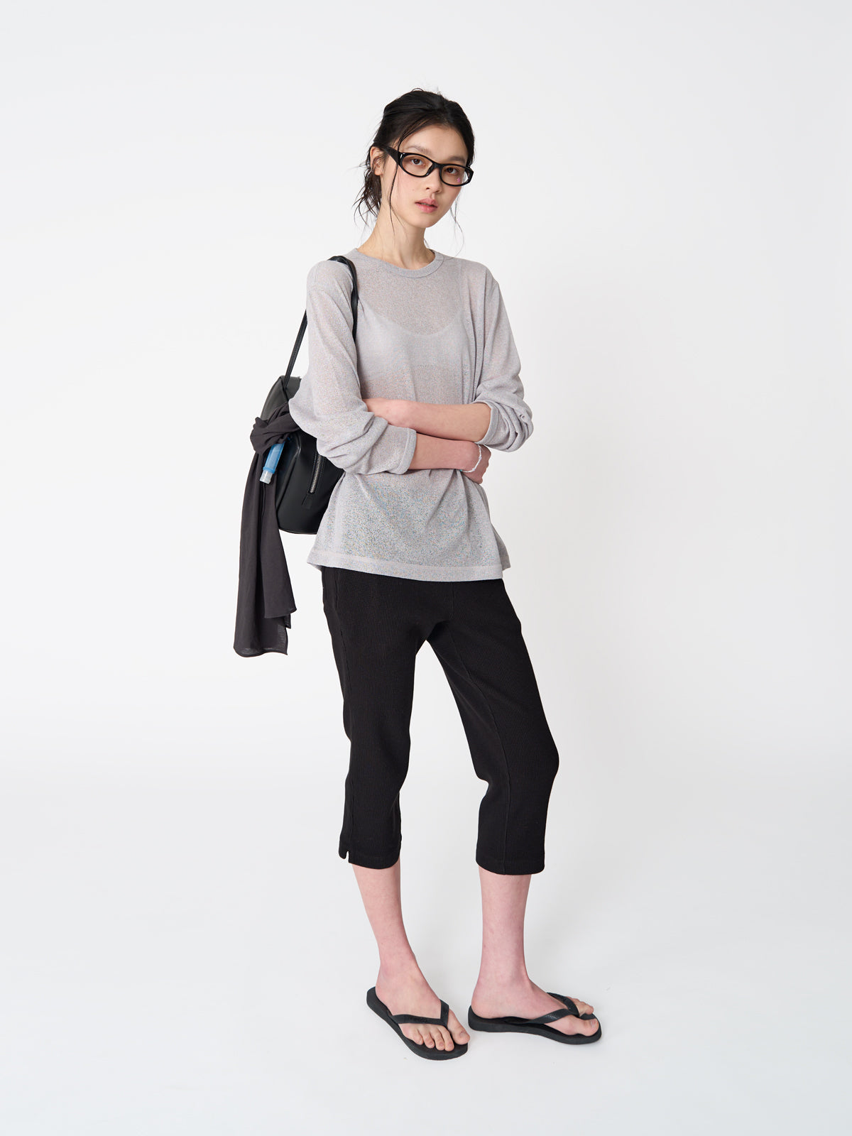 Tekto Hope linen sweatshirt_Ash grey