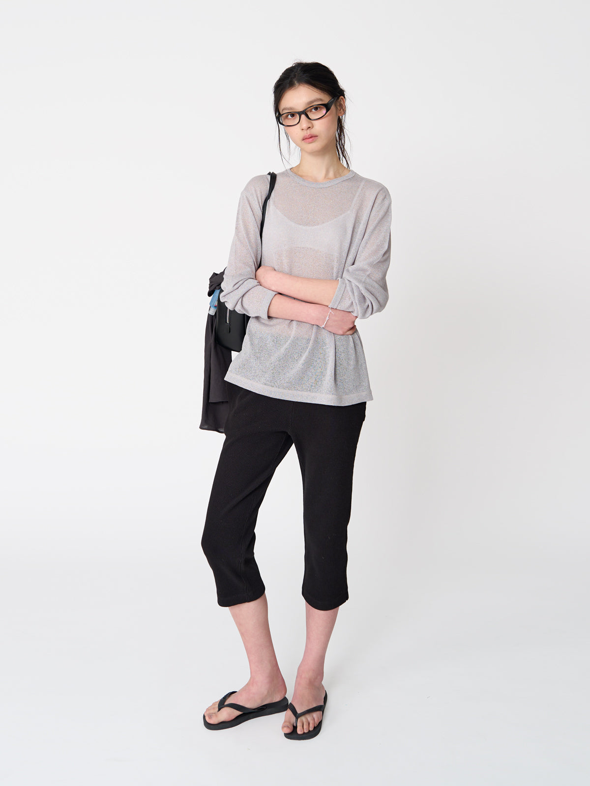 Tekto Hope linen sweatshirt_Ash grey