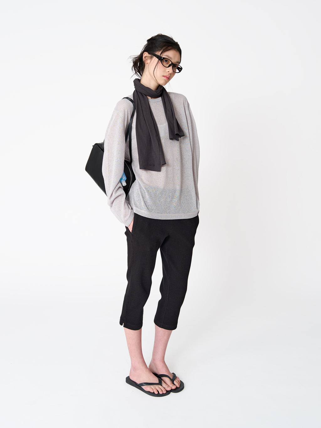 Tekto Hope linen sweatshirt_Ash grey