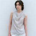 NOD Fluid Half-neck Blouse (Gray)
