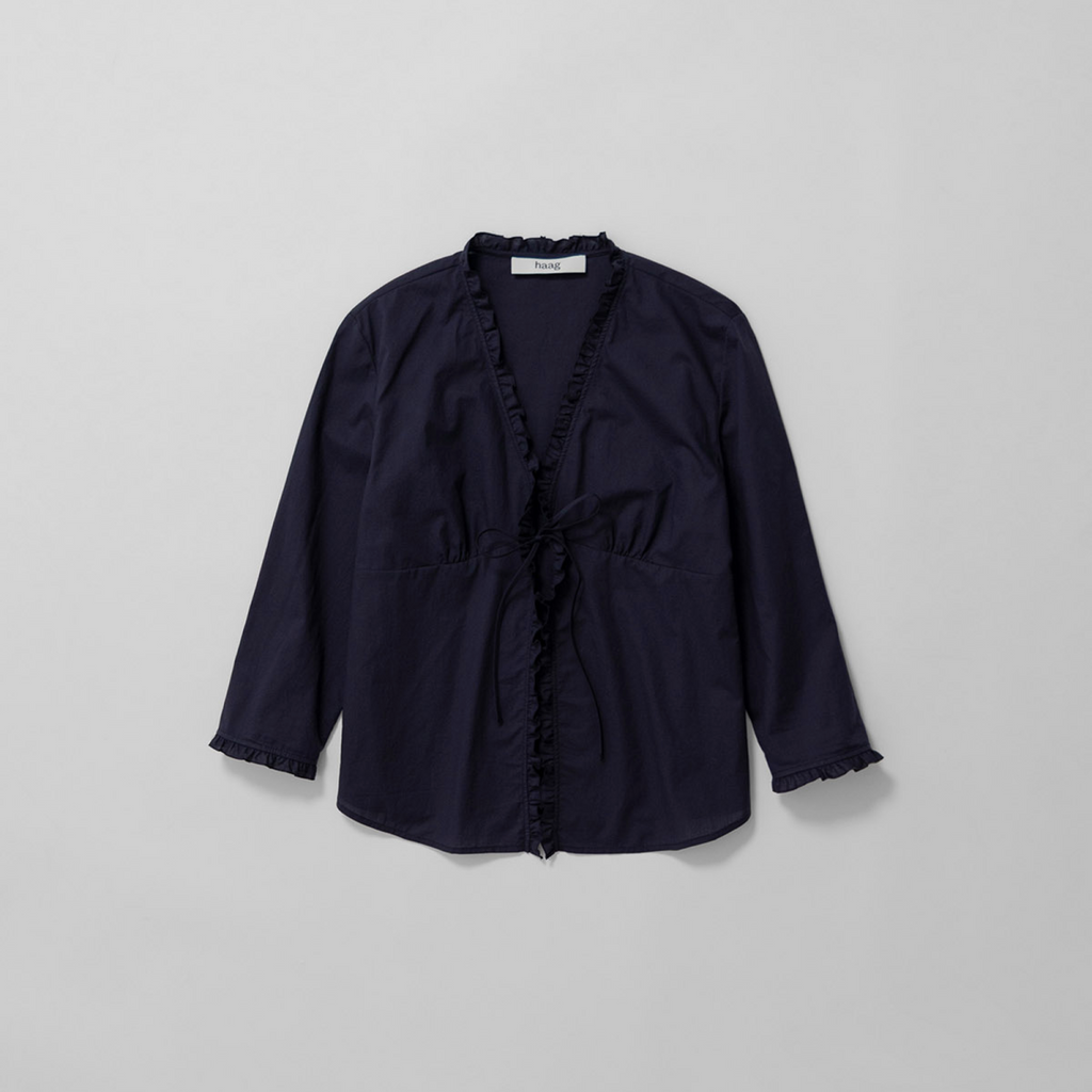 HAAG a natural blouse (navy)