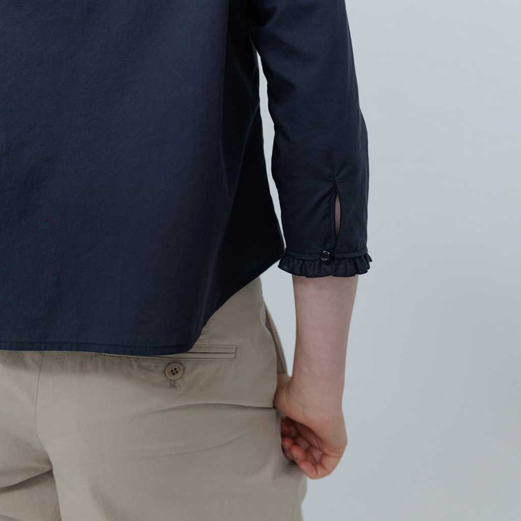 HAAG a natural blouse (navy)