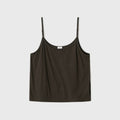 MONOHA Fine Cotton Jersey Sleeveless (Brown / White / Black)