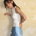CENTAUR.KR MINI ROSI SLEEVELESS TOP_WHITE