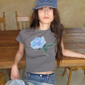 CENTAUR.KR ROSI CROP T-SHIRT_CHARCOAL