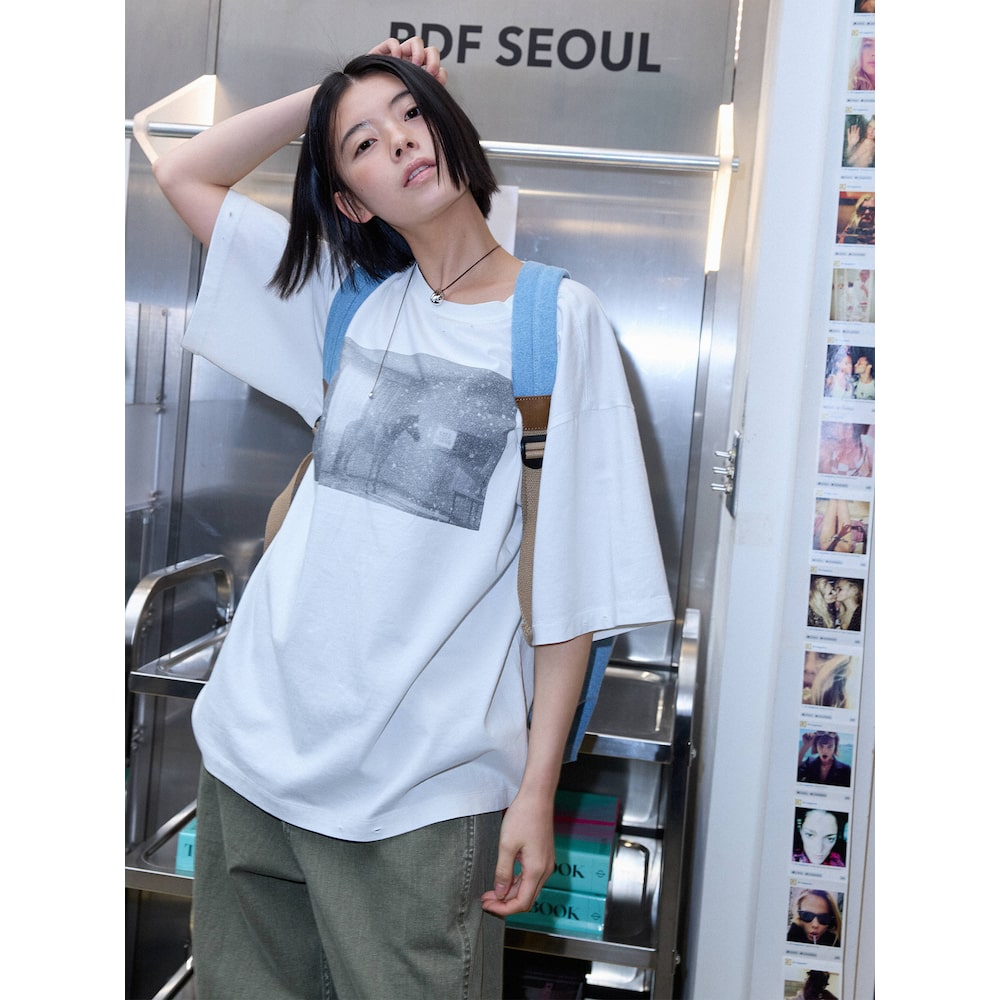 SAND SOUND (UNISEX) Short Sleeve Photo T-Shirt White (MS6542A921)