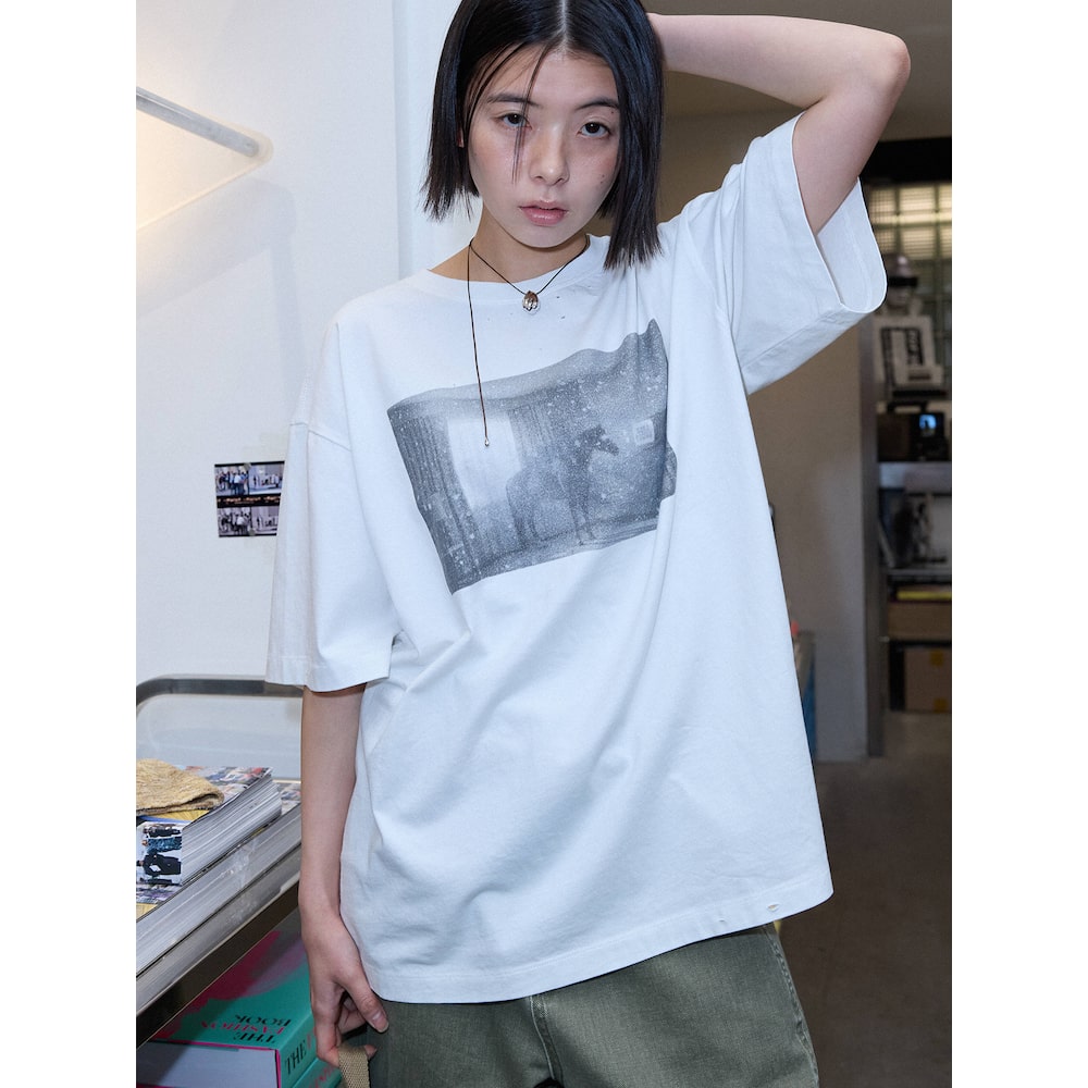 SAND SOUND (UNISEX) Short Sleeve Photo T-Shirt White (MS6542A921)