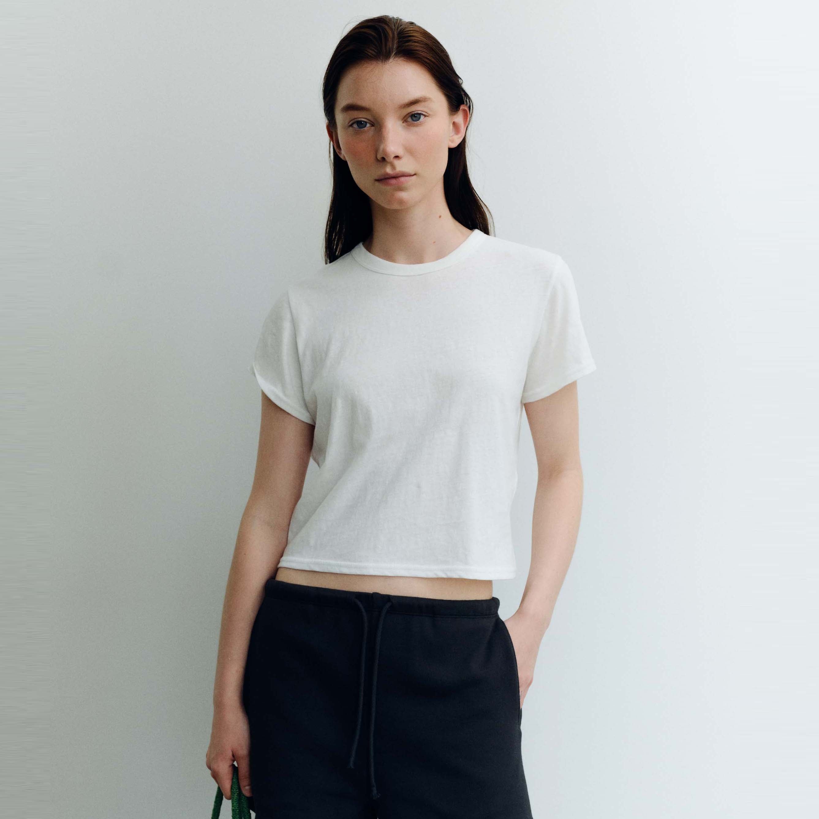 AUBER [2nd pre-order delivery on 8/3] Soft Stitch Short Sleeve - White