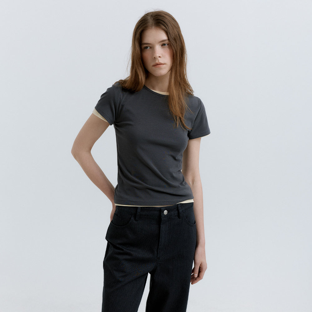 HACER Soft Solid T-Shirt (4color)