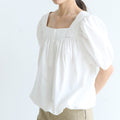 DEMELY Half Square Lace Blouse