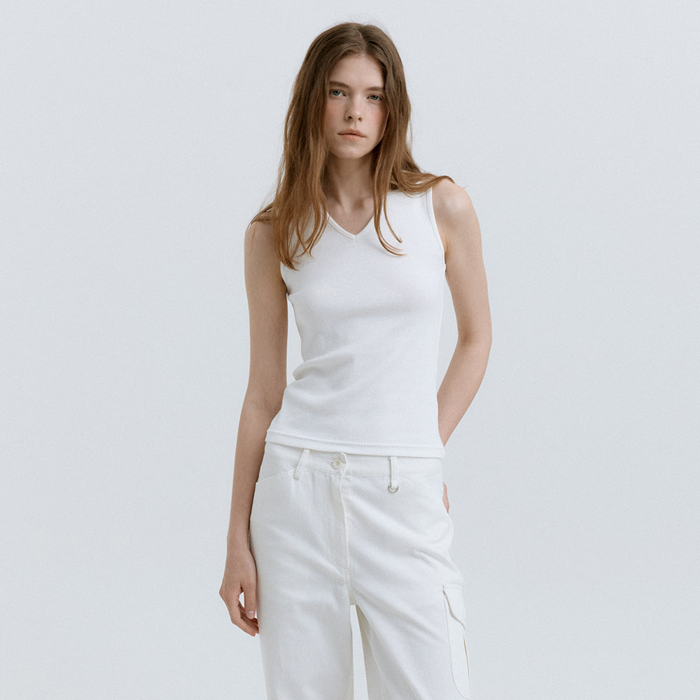 HACER Cleo V-neck Sleeveless (3color)
