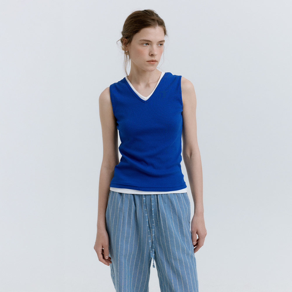 HACER Cleo V-neck Sleeveless (3color)