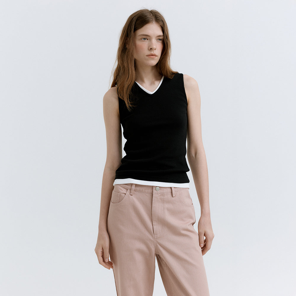 HACER Cleo V-neck Sleeveless (3color)