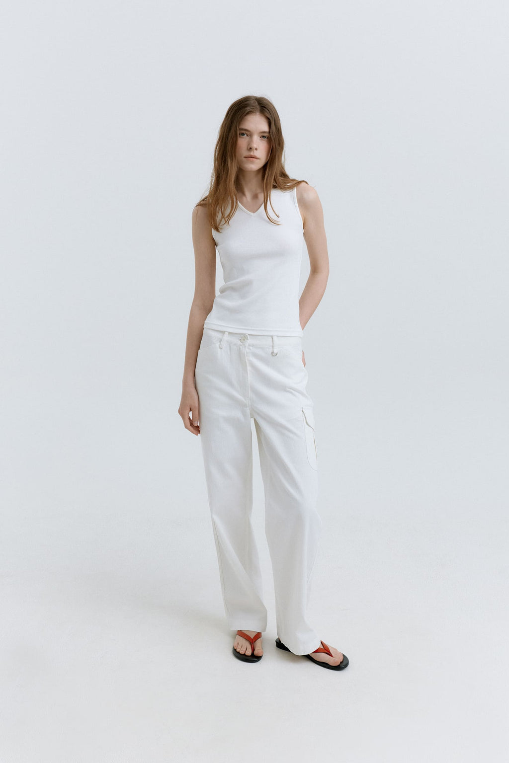 HACER Cleo V-neck Sleeveless (3color)