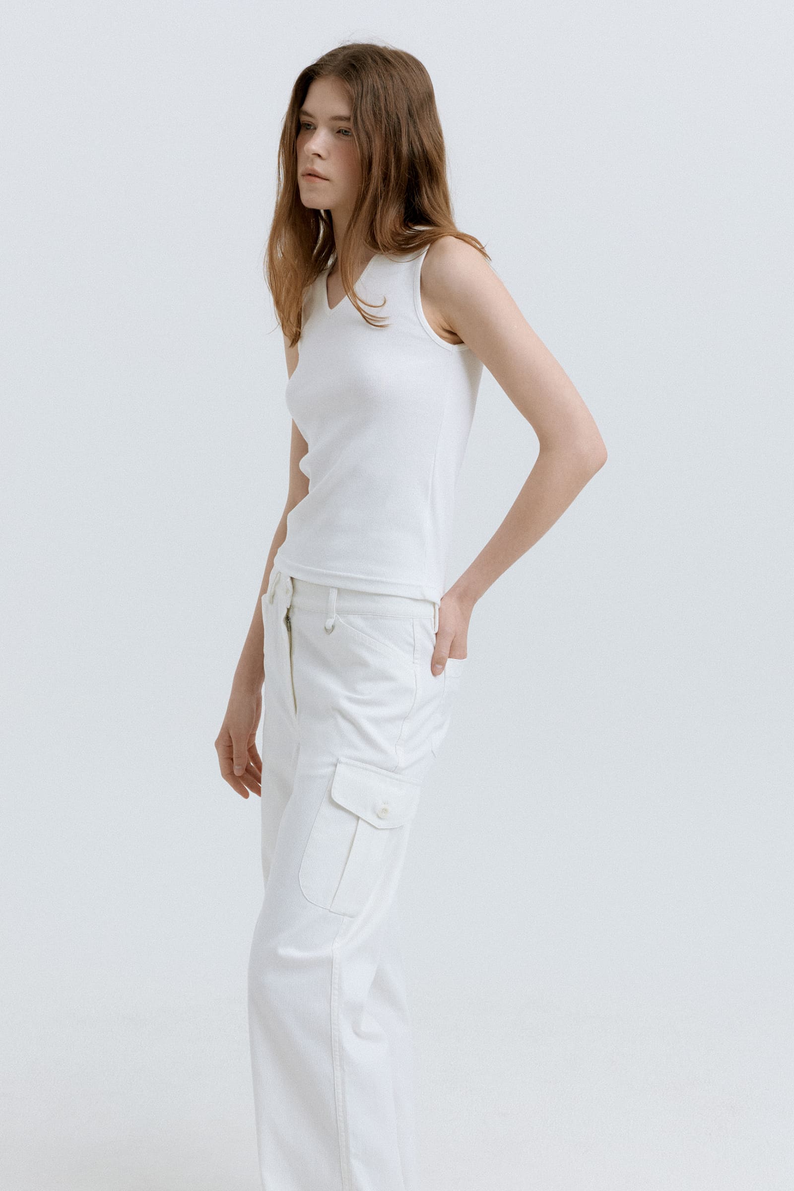 HACER Cleo V-neck Sleeveless (3color)