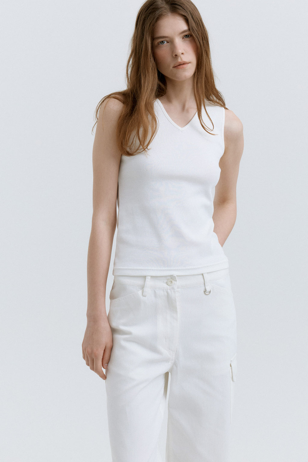 HACER Cleo V-neck Sleeveless (3color)