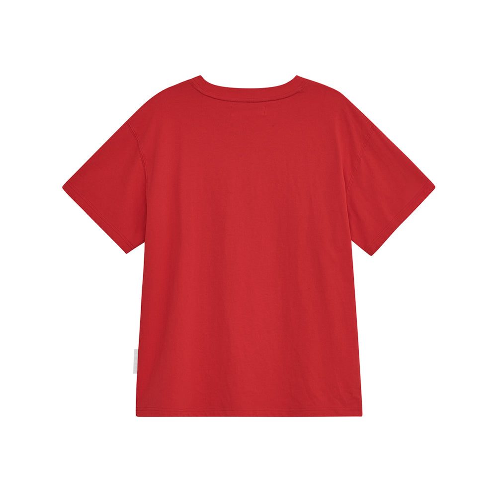 THEMUSEUMVISITOR 26 EXHIBITION OVERFIT T-SHIRT (RED)