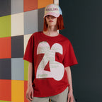 THEMUSEUMVISITOR 26 EXHIBITION OVERFIT T-SHIRT (RED)