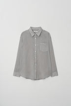 HACER Tencel Stripe Shirt (Grey Stripe)