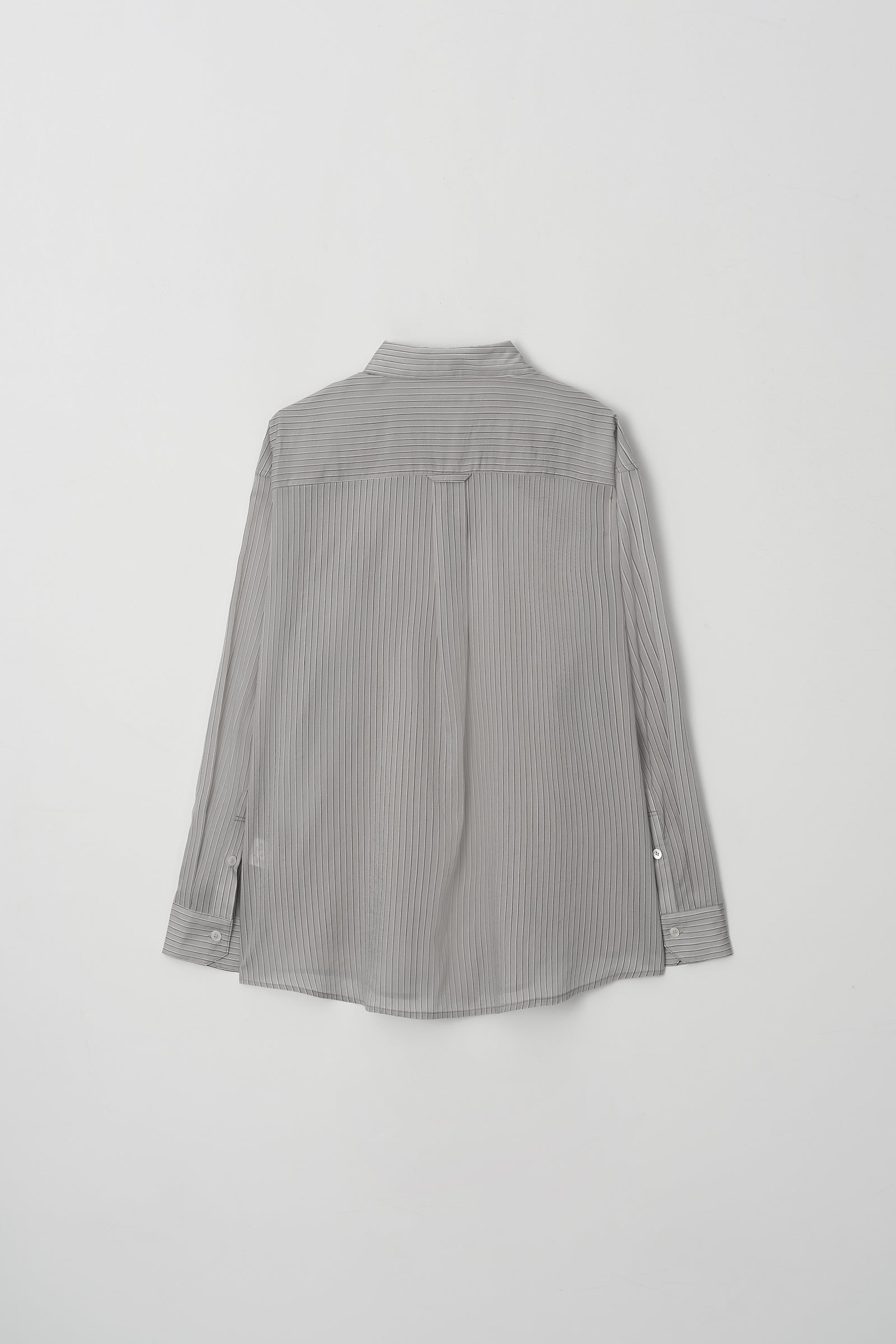 HACER Tencel Stripe Shirt (Grey Stripe)